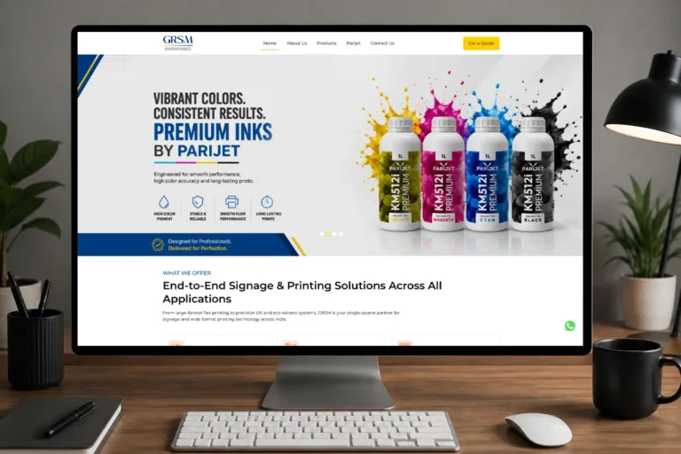 GRSM India Website Redesign & Business Growth Case Study
